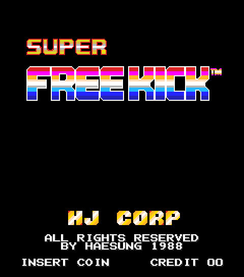 Super Free Kick (set 1) Title Screen